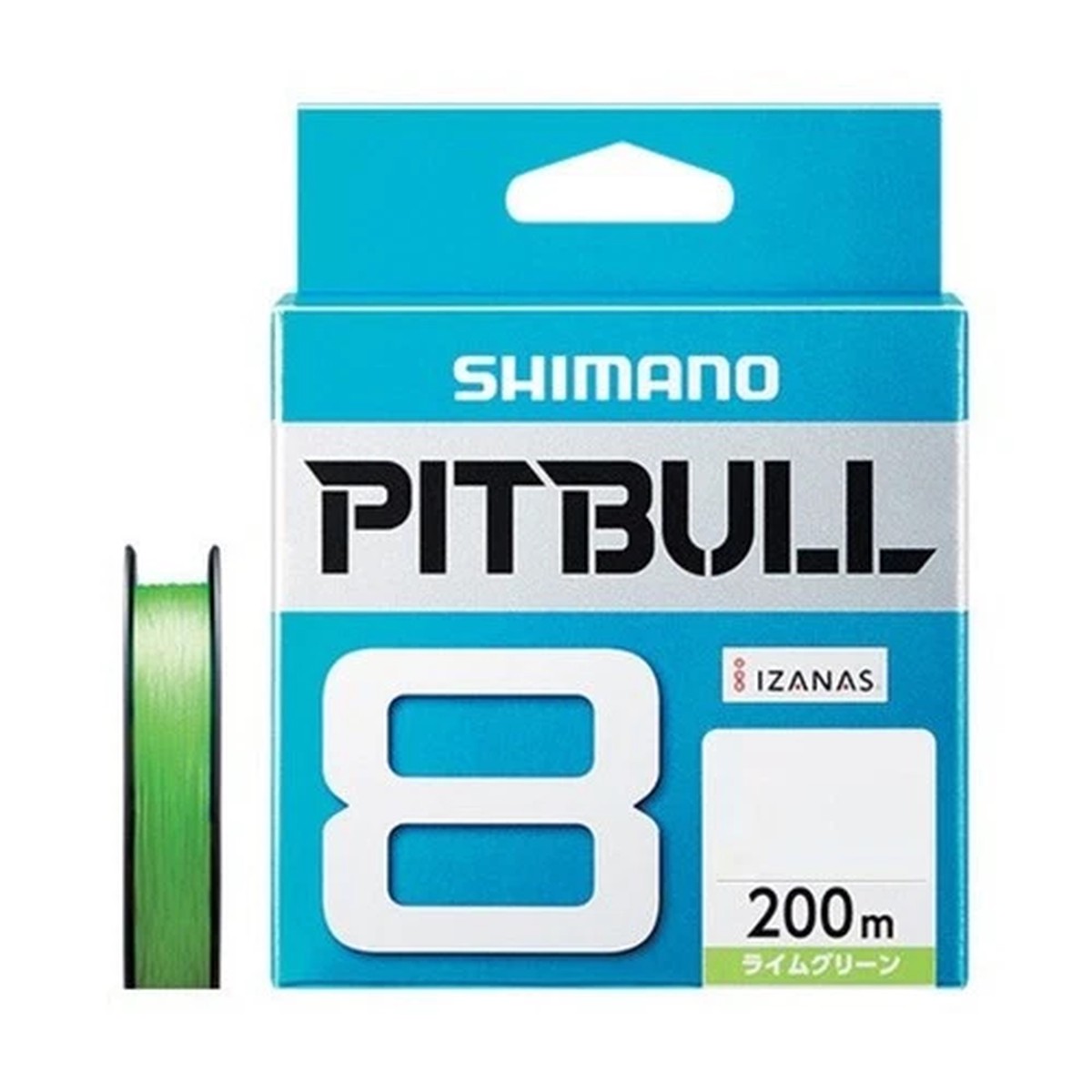 SHIMANO PE Line Pitbull 8-braid 200m No. 1.5 Lime Green 31.7lb PL-M68R Fishing L