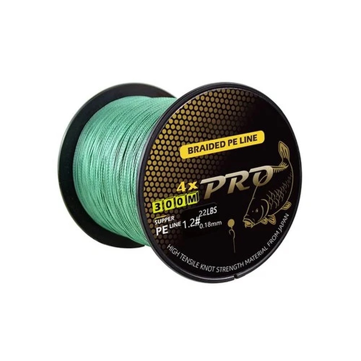 300m PE For Braided Carp Line 4-Strand Smooth Casting Multifilament 30LB-50LB