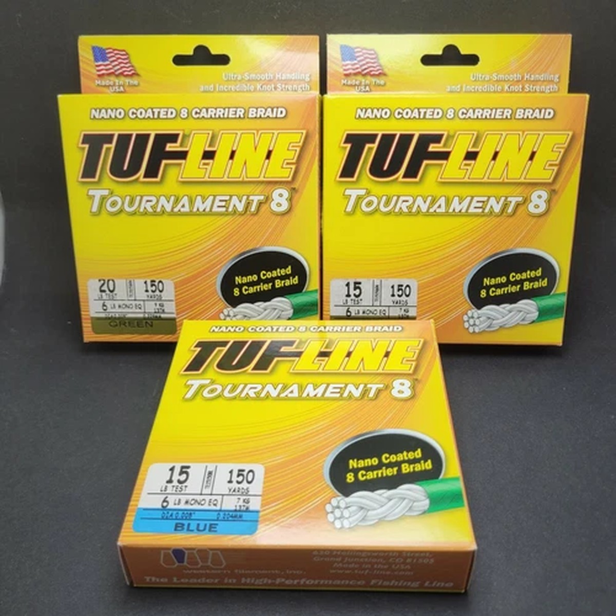 1pk 150yds Tuf Line Tournament 8 Nano Coated Braided Fishing Line