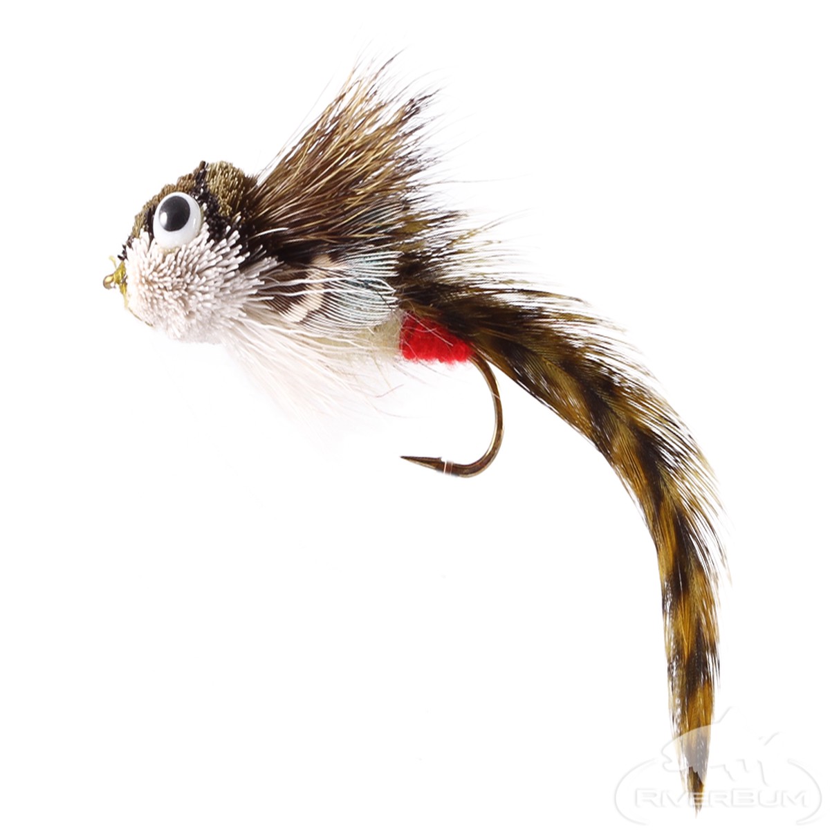 Sculpin, Deer Hair, Olive, Red Butt
